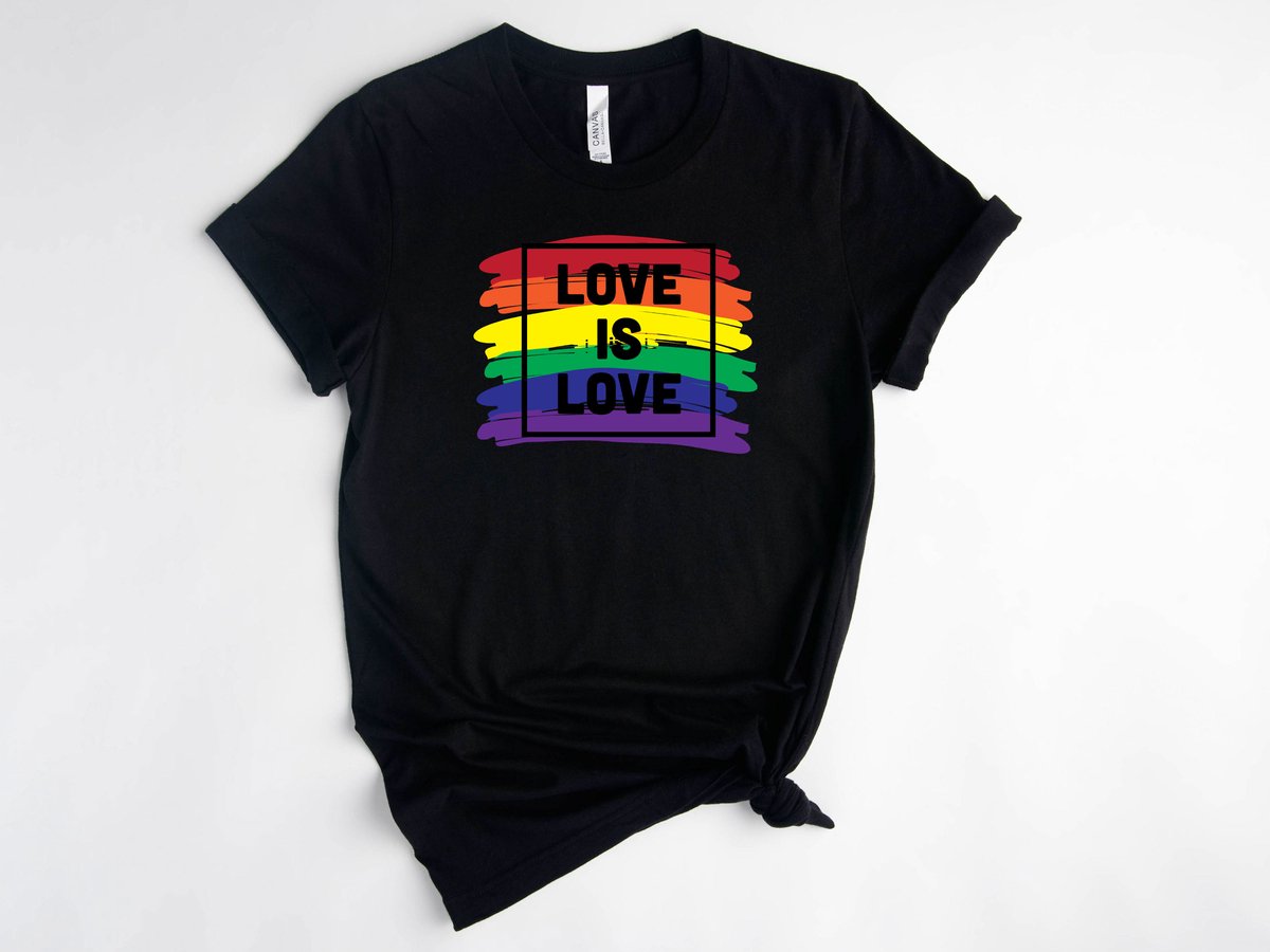 Lykke LGBTQ Unisex T-Shirt| Love is Love T-shirt| Pride | Rainbow | Maat L